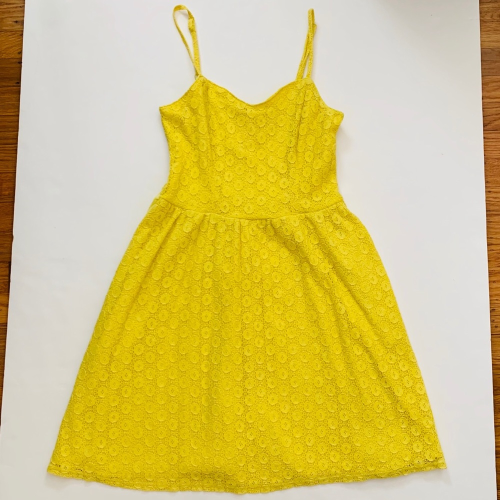 Mossimo Yellow Eyelet Dress (Bundle 3/$25)